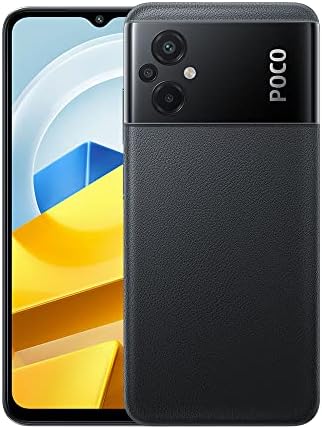 Poco M5 4G LTE GSM (128GB + 4GB) 50MP Triple Camera 6.58″ Octa Core (NOT for USA Market) Global Unlocked + (w/Fast 51w Car Charger) (Black Global Version)