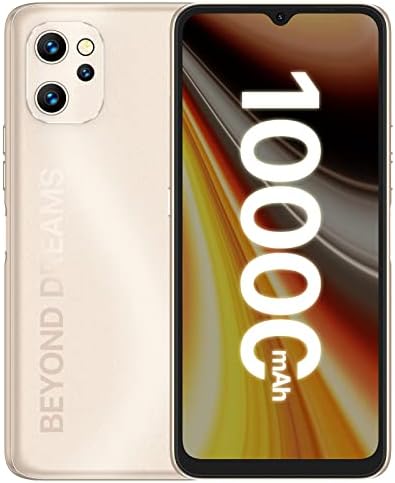 UMIDIGI Power 7 MAX Cell Phone, 6GB+128GB 10000mAh Battery Unlocked Smartphone with 6.7″ Full Screen + 48MP AI Triple Camera Android Smartphone Gold