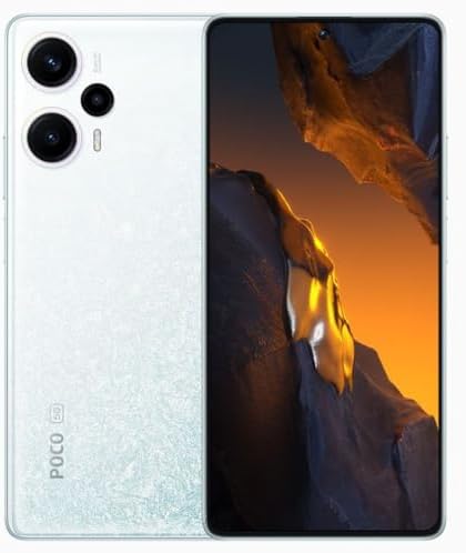 Xiaomi Poco F5 5G Dual 256GB ROM 8GB RAM Factory Unlocked (GSM Only | No CDMA – not Compatible with Verizon/Sprint) Global Smartphone Mobile Cell – White