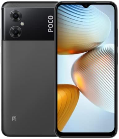 Xiaomi Poco M4 5G 4G LTE (64GB + 4GB) Global Version Unlocked 6.58″ 5000mAh 13MP Dual Camera (USA Market Tmobile/Mint/Tello) + (w/Fast Car Charger Bundle) (Power Black)