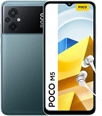 Xiaomi Poco M5 4G LTE GSM (128GB + 4GB) 50MP Triple Camera 6.58″ Octa Core (NOT for USA Market) Global Unlocked + (w/Fast 51w Car Charger) (Green Global Version)