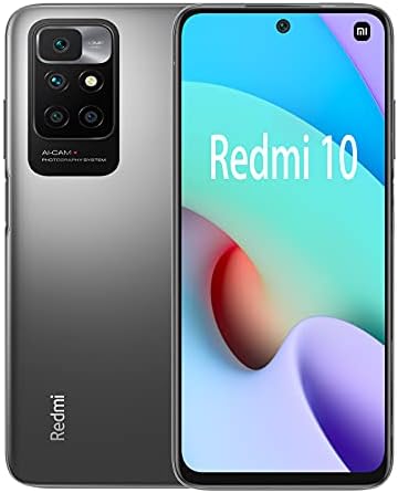 Xiaomi Redmi 10 4G LTE GSM Global Version Unlocked 6.5″ 50MP Quad Camera (Not Verizon Sprint Boost Cricket) + Fast Car Charger Bundle (Carbon Gray, 128GB + 4GB)