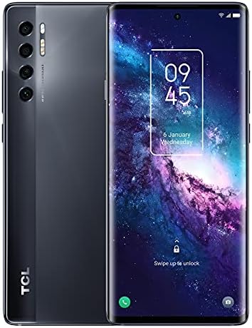 TCL 20 Pro 5G Unlocked Smartphone with 6.67 inch AMOLED FHD+ Display, 48MP OIS Quad Camera, 6GB+256GB, 4500mAh Battery, US 5G Verizon Cellphone, Moondust Gray, Does not Support Sprint/AT&T 5G