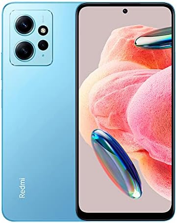 Xiaomi Redmi Note 12 4G LTE (128GB + 4GB) Global Unlocked 6.67″ 50MP Triple (ONLY T-Moble/Tello/Mint USA Market) + (w/ 33W Fast Car Dual Charger Bundle) (Ice Blue Global + 33W Car Charger)