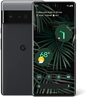 Google Pixel 6 Pro – 5G Android Phone – Unlocked Smartphone with Advanced Pixel Camera and Telephoto Lens – 256GB – Stormy Black