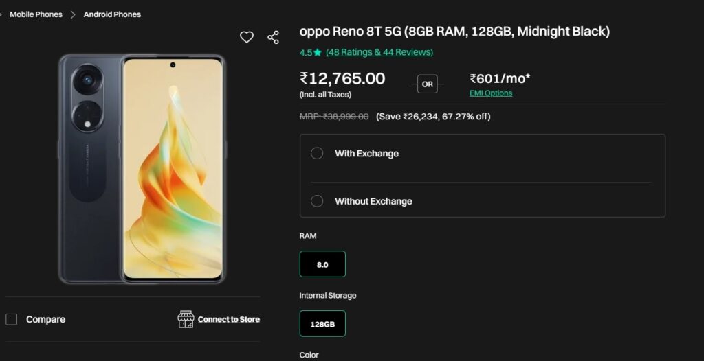 oppo reno 8t 5g croma Oppo Reno 8T 5G