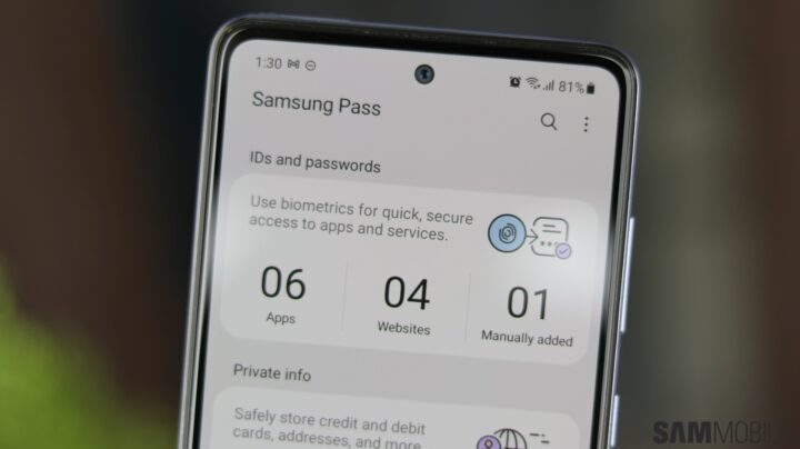 Remove old Galaxy devices from Samsung Pass